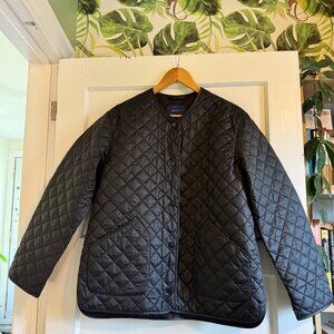 GANT Quilted Liner Jacket - Black, Size Small